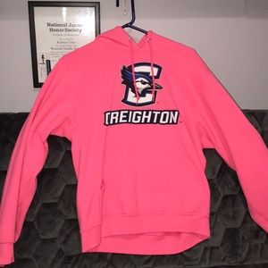 Pink creighton university hoodie